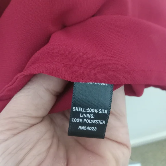 Banana Republic Red Pop Over 100% Silk Sleeveless Dress - Picture 6 of 14